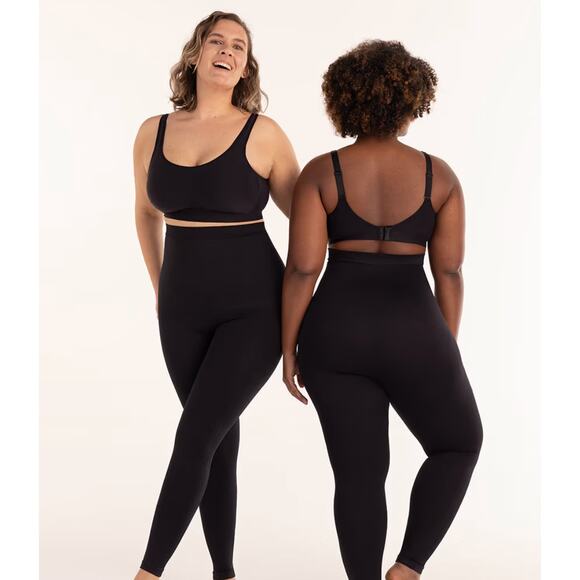 Shapermint Essentials High Waisted Shaping Leggings Womens Plus Size XXL Black - Picture 1 of 11